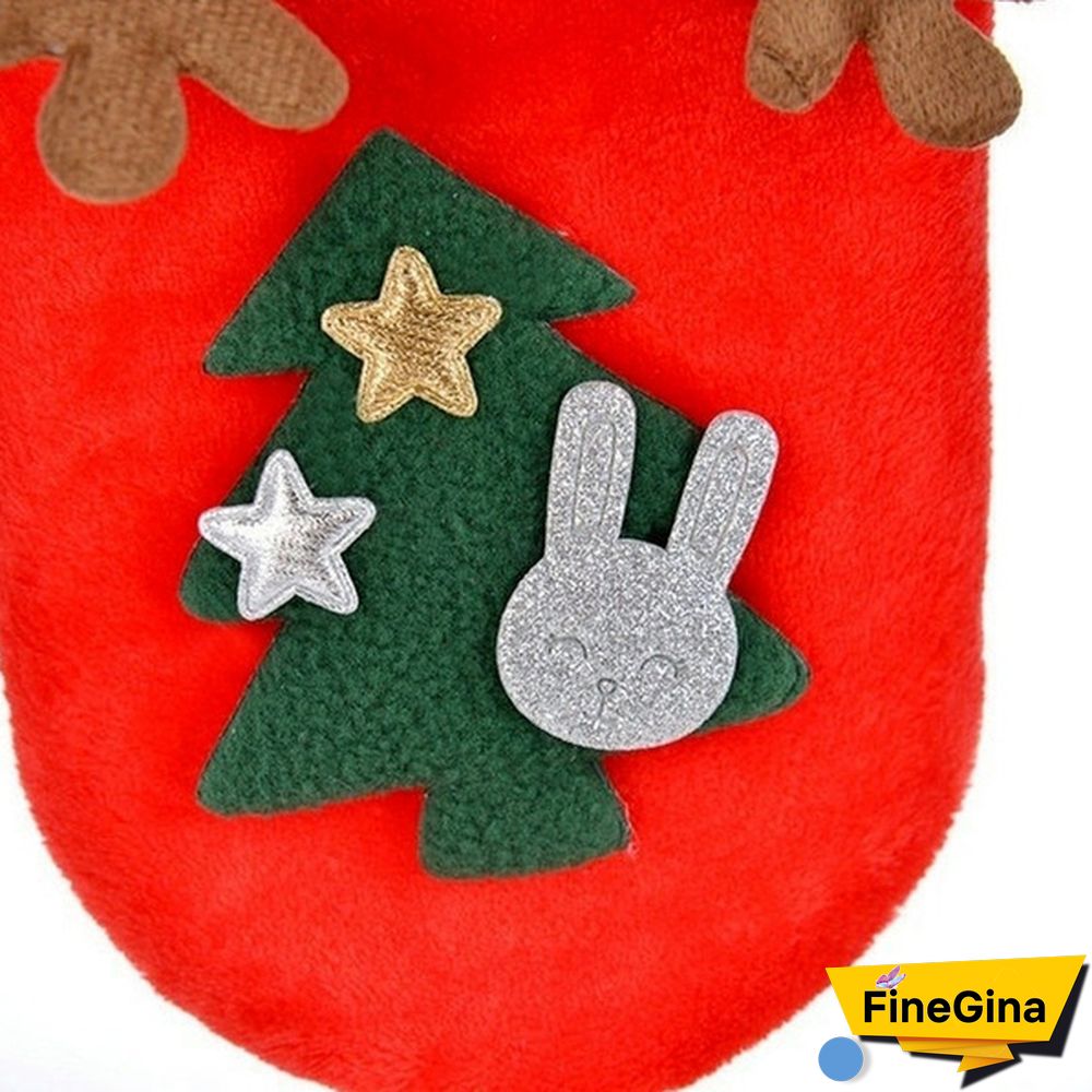 Cat and dog clothes Christmas dog clothes Christmas party coat Santa Claus Christmas tree costume Pet clothing winter