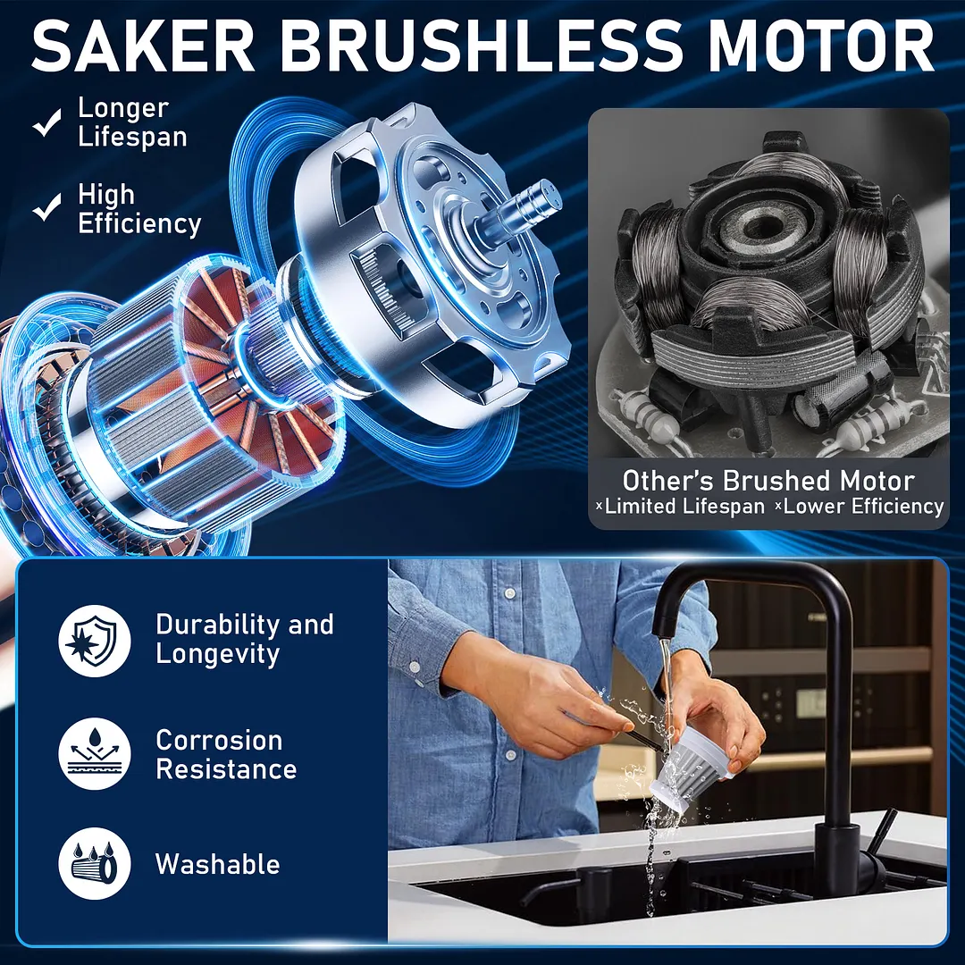 SAKER&reg; 3-in-1 Portable Vacuum Cleaner