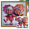 (Multi-Style) Old Couple-11CT Stamped Cross Stitch 40*40cm/15.75*15.75in