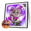DIY Rose Cat Full Drill Round Diamond Painting Mosaic Picture for Bead Art