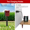 Solar Outdoor Motion Sensor Alarm Dog Barking&Gunshot Sound Loud Noise Maker
