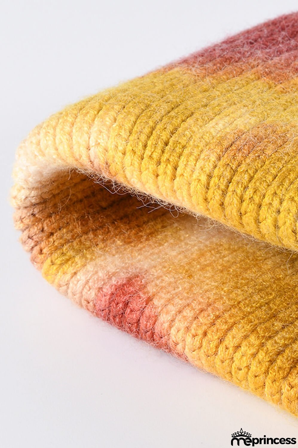 Tie-Dye Cuffed Rib-Knit Beanie Hat