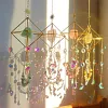 Carillon &eacute;olien suspendu en cristal