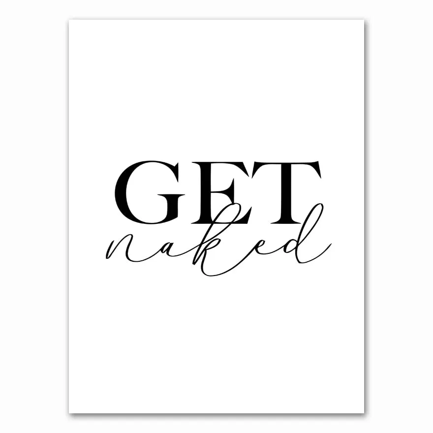 Get Naked and Relax Posters and Prints Toilet Life Quote Modular Wall Art Wall Pictures For Bathroom Modern Home Canvas Painting