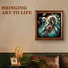 (US Local)Paint By Numbers Kit On Canvas DIY Oil Art Girl Picture Home Wall Decor40x40cm
