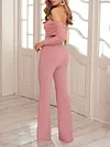 Off-The-Shoulder Long Sleeves Jumpsuits