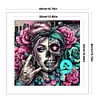 Skull Girl-11CT Stamped Cross Stitch 40*40cm/15.75*15.75in