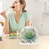 Acrylic Rose 5D DIY Diamond Art Paper Towel Storage Rack Decor for Home Decor