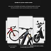 Bike Front Lamp Type-C Highlight LED Cycling Lights 4 Modes Bicycle Flashlight