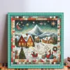 (Multi Style)Snowman With Wool Hat-Full Embroidery 3 strands 11CT Stamped Cross Stitch-40*50CM