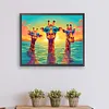 Swimming Giraffes-Paint by Numbers Acrylic Painting 50*40CM