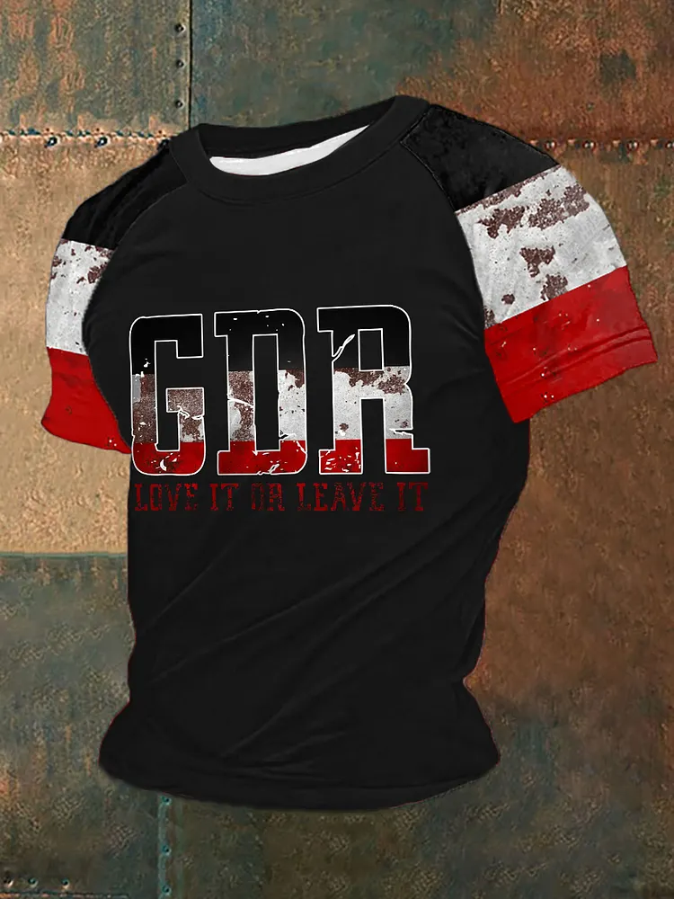 M&auml;nner DDR lieben es oder lassen Sie es kurz &auml;rmel ige T-Shirt