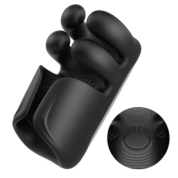 XPORNTOY-Evans - Finger Pinchin Tapping Penis Vibrator 