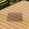 Outdoor Spring Insulated Mat Coaster Trivet Mat Hot Pad for Camping (Black)