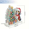 Acrylic Christmas Dogs Double Sided Diamond Painting Paper Towel Napkin Holder