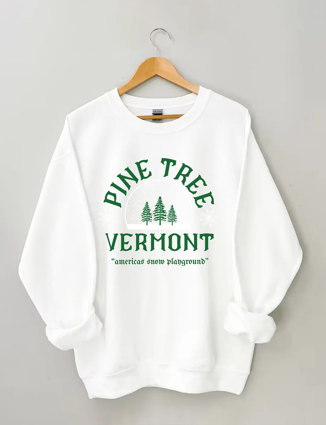 Pine Tree Vermont Christmas Sweatshirt