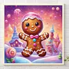 Diamond Painting -DIY Round Partial AB Drill Biscuits Candy House(45x45cm)