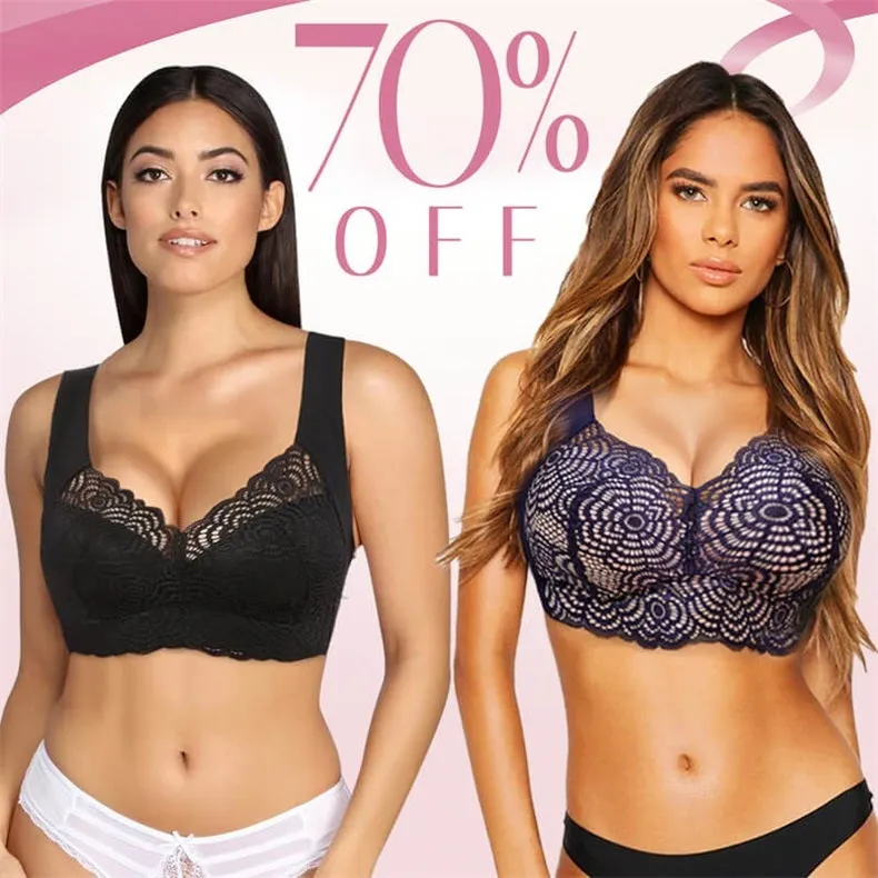 ExSecret - Ultimate Lift Full-Figure Seamless Lace Cut-Out Bra, Comfortable and Breathable Without Restraint
