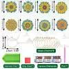 8PCS DIY Diamond Painting Art Wine Glass Charm Pendant Kits