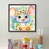 >SALE<Full Embroidery Eco-cotton Thread 11CT Printed Zodiac Rat Cross Stitch 40x40cm