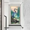 (Big Size) Delicate Crane-Full Round Diamond Painting 40*85cm