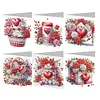 6Pcs Diamond Painting Love Flower Gifts Diamond Painting Greeting Card for Adults Beginners