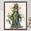 (Big Size) Witch - 11CT Stamped Cross Stitch 50*60cm/19.69*23.62in