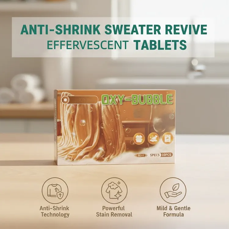 🧶🔥 Compra di pi&ugrave;, risparmia di pi&ugrave;!😍  ⚗️ Compresse Sweater Revive &ndash; Anti-restringimento, ripristinano la morbidezza e sono sicure per i colori 🧺