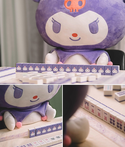 クロミ 麻雀セット 2025 Limited Edition Holiday Gift Idea 2025 Sanrio Kuromi Mahjong Set Purple – Limited