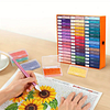 2-in-1 Diamond Art Storage Containers & Line-Up Tray, Upgrade Convex Point Bottom Design for Efficient Crafting DIY Diamond Art Accessories