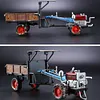 Old-fashioned Walking Tractor Model Alloy Simulation Collection Car Model