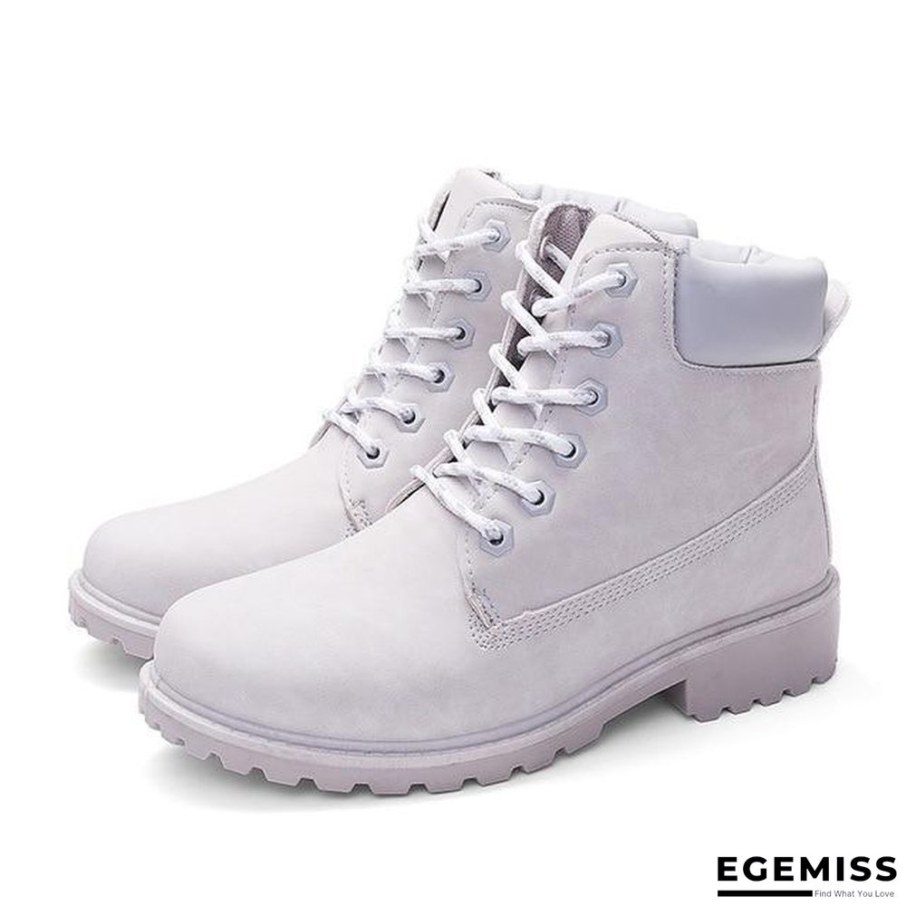 Autumn Early Winter Shoes Women Flat Heel Boots Fashion Keep warm Women's Boots Brand Woman Ankle Botas | EGEMISS