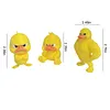 Funny Angry Duck Figurines Collectable Figures 3D Printed Cute Angry Yellow Duck Desk Decor 3pcs Decoration for Computer Car & Dorm