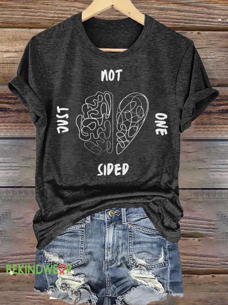 NOT JUST ONE SIDED Brain T-shirt Black / S