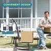 [US Local Warehouse] 2 Pack Shade Sail Poles 10FT Outdoor Sun Shade Poles 2.6in Diameter Heavy Duty Metal Post for Deck Patio Outside Backyard