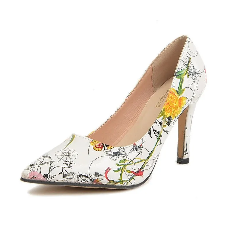 Snake Print Women Sandals Summer Sexy Single Shoes Metal Chain High Heels Office Ladies Pumps Fashion Female Thin Heels Shoes