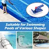 180 Degree Rotating Hand Scrub Brush Curved End Pool Cleaning Brush for Bathroom