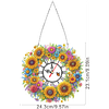 Diamond Painting Acrylic Sunflower 5D Diamond Painting Wreath Clock