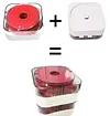 Main Spool EVA Foam Large Spool Multifunctional Fishing Line Storage Box (Two Shafts in One Box)