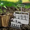 2Pcs Handheld Clod Maker Stainless Steel Soil Blocker Garden Yard Seeding Tool
