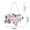 (Single Sided) Diy Floral Animal Special Shaped Diamond Painting Pendant