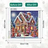 (US Local)4pack Xmas House-Special Shaped Diamond Painting Kit(30x30cm)