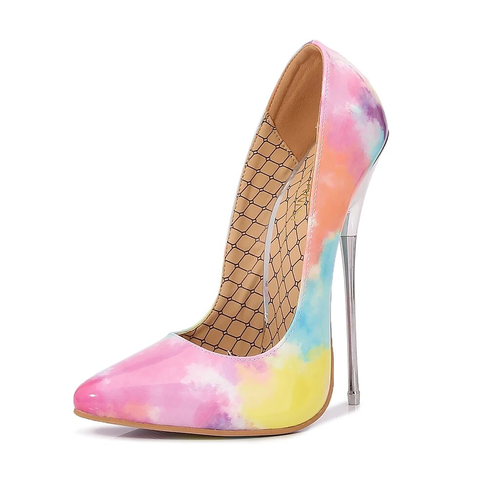 GOOSHOE 16cm High Heels Plus Size45 46 Stilettos Pink Pumps Fetish