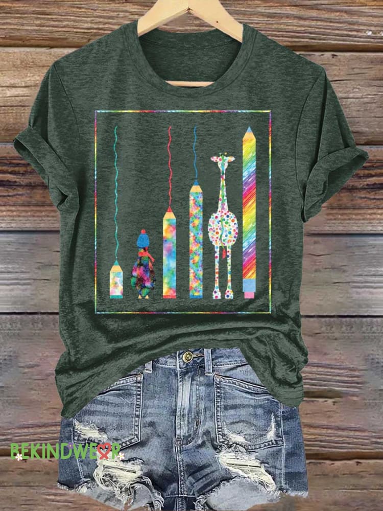 Autism Awareness T-shirt Green / S