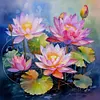 (US Local)Lotus-14CT Stamped Cross Stitch Kit(45x45cm)