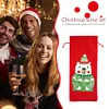 5D DIY Special Shaped Drill Diamond Painting Christmas Bear Wine Bottle Bags Covers Kits