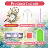 (US Local)Acrylic Special Shape Flower Bird Diamond Painting Clock Ornaments Kit