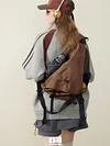 Outdoor trendy brand retro water-repellent commuting and cycling shoulder bag