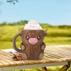 Cute Penguin Cow Leak Proo Ice Cream Pint Containers for Gathering Party Picnic