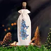 DIY Butterfly Blue Flower Diamond Painting Wine Bottle Sleeve